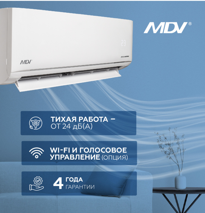 INFINI Nordic Heat Pump серия INFINI Nordic Heat Pump MDSAN-09HRFN8 / MDOAN-09HFN8